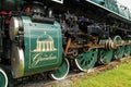 Close-up of Chesapeake and Ohio Engine 614 Royalty Free Stock Photo